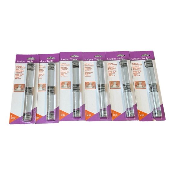 Sculpey Acrylic Clay Roller-8 in   6-Packs   New/Sealed in Package. - Picture 1 of 1